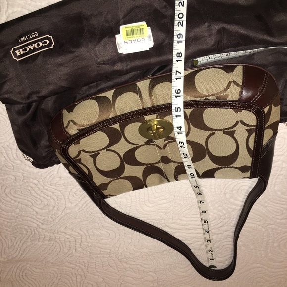 Vintage brown, tan Coach shoulder bag, NWT - Picture 6 of 6